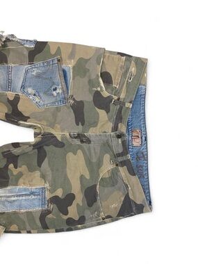 Vintage Camo Denim Cargo Pants